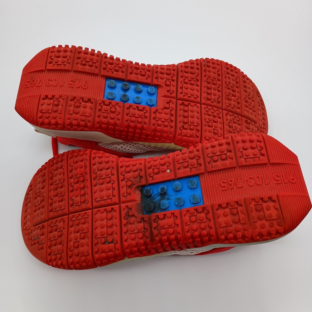 Adidas x LEGO Sport Kids Sneakers Red White Size‎ 3.5Y - Picture 8 of 11